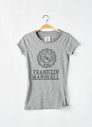 Tricou gri FRANKLIN MARSHALL femeie
