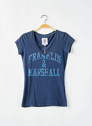 Tricou albastru FRANKLIN MARSHALL femeie