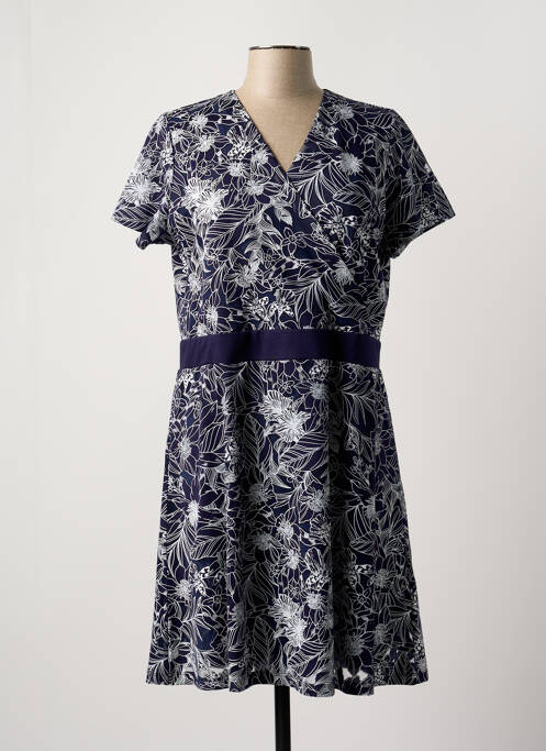 Rochie midi albastru LEO & UGO femeie