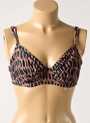 Sutien de costum de baie elasticitate sutien cupe întregi cu decolteu înalt maro FANTASIE femeie