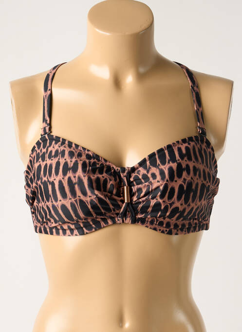 Sutien de costum de baie elasticitate top bentiță maro FANTASIE femme