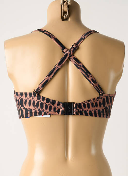 Sutien de costum de baie elasticitate top bentiță maro FANTASIE femme