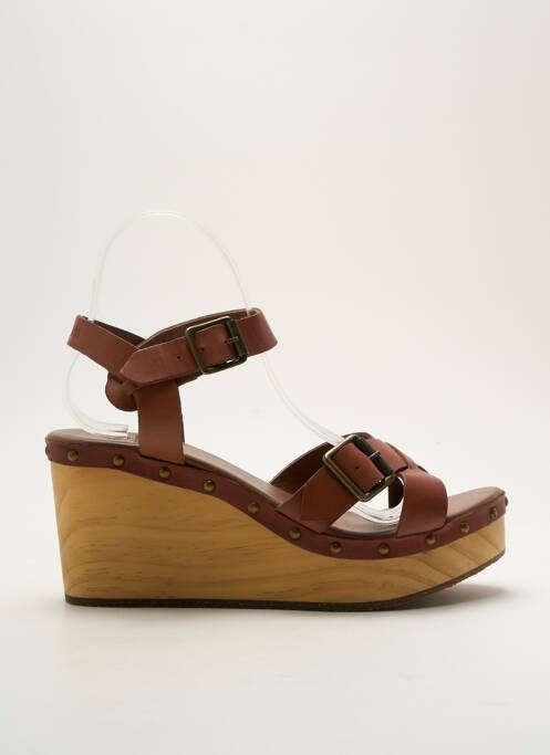 Sandale/Pantofi decupați maro PALLADIUM femeie