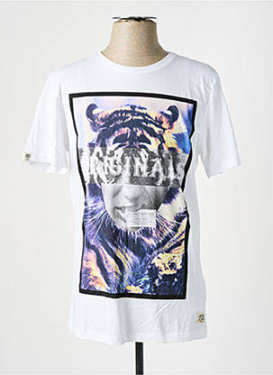 Tricou alb JACK & JONES bărbat