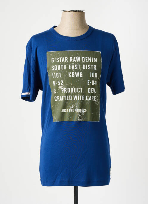 Tricou albastru G STAR bărbat