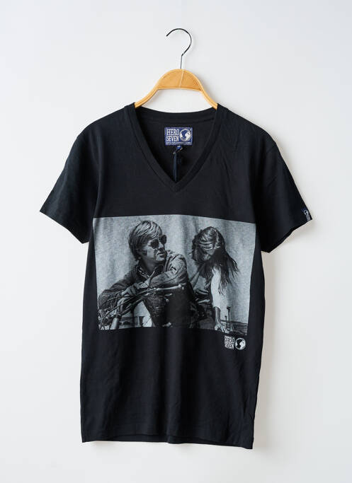 Tricou negru HERO SEVEN bărbat
