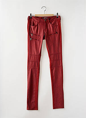 Pantalon slim roșu GUESS femeie