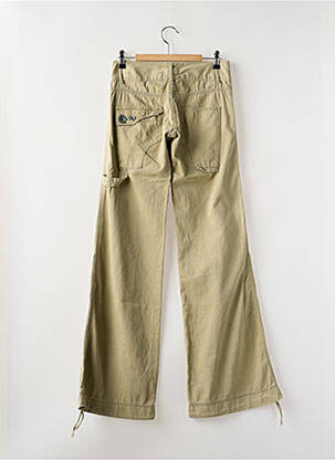 Pantalon evazat bej LOIS femeie