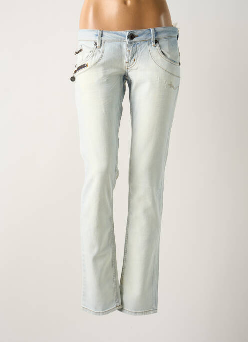 Blugi cu croială slim albastru FREEMAN T.PORTER femeie