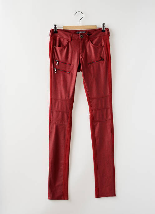 Pantalon slim roșu GUESS femeie