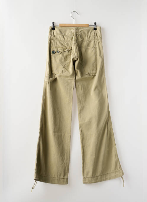 Pantalon evazat bej LOIS femeie