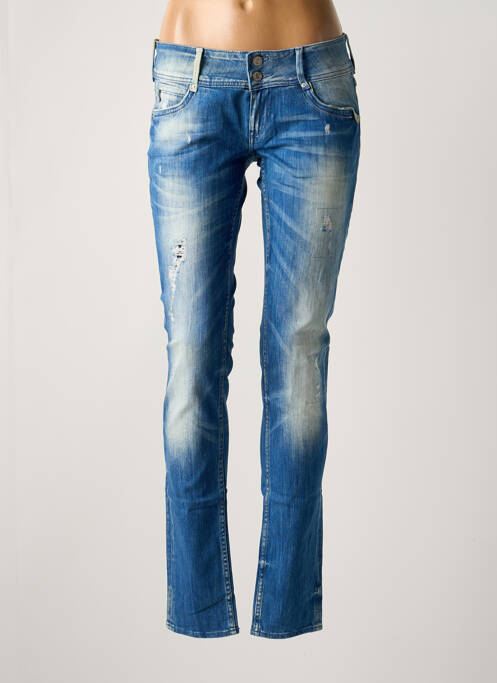 Blugi cu croială slim albastru LE TEMPS DES CERISES femeie