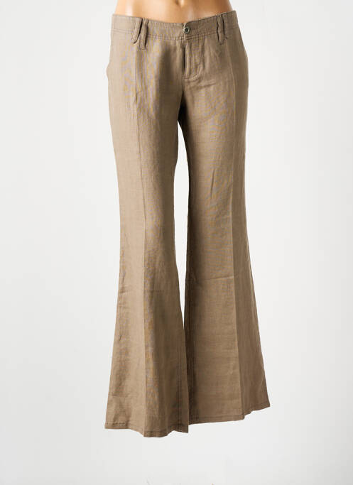 Pantalon larg bej FREEMAN T.PORTER femeie