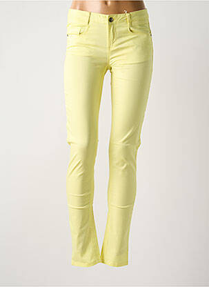 Pantalon slim galben LES P'TITES BOMBES femeie