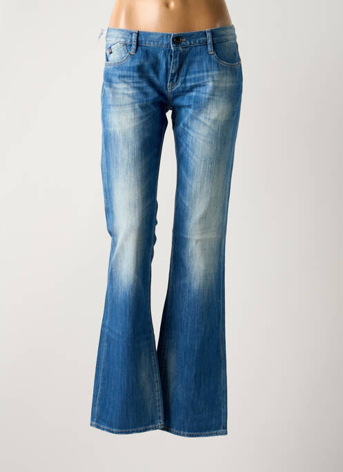 Blugi cu croială evazată albastru LE TEMPS DES CERISES femeie
