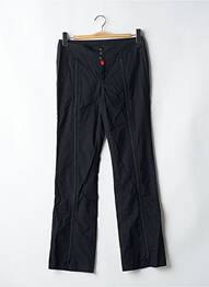 Pantalon drept țesătură poplin talie joasă negru BE YOU K femeie