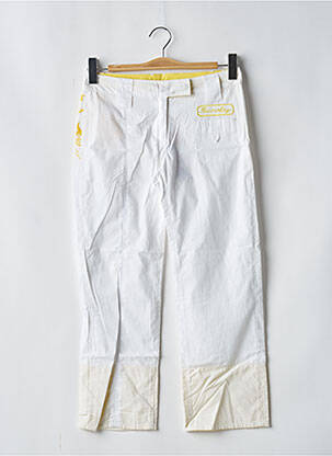 Pantalon 7/8 țesătură poplin mărime normală alb BE YOU K femeie