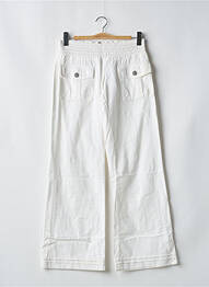 Pantalon evazat talie joasă talie joasă alb BSA CONCEPT femme