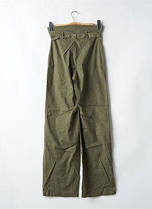 Pantalon drept elasticitate talie înaltă verde CHEYENNE femeie