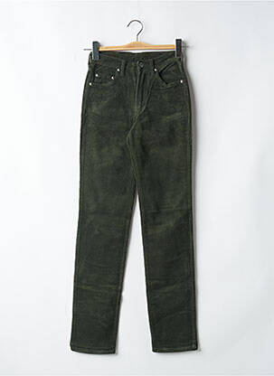 Pantalon slim talie înaltă talie înaltă verde CIMARRON femeie