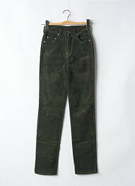 Pantalon slim elasticitate talie înaltă verde CIMARRON femme