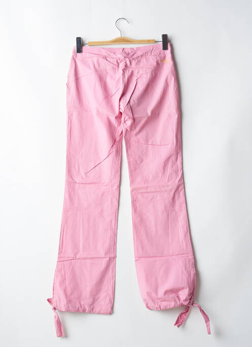 Pantalon drept țesătură poplin talie joasă roz BE YOU K femme