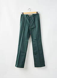 Pantalon chino țesătură poplin mărime normală verde FREEMAN T.PORTER homme