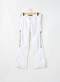 Pantalon drept țesătură poplin mărime normală alb FREEMAN T.PORTER femme