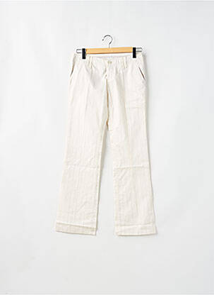 Pantalon chino țesătură poplin mărime normală alb FREEMAN T.PORTER femeie