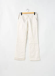 Pantalon chino țesătură poplin mărime normală alb FREEMAN T.PORTER femeie