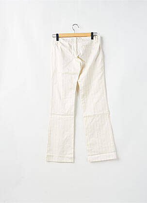 Pantalon chino țesătură poplin mărime normală alb FREEMAN T.PORTER femeie