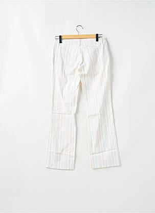 Pantalon chino țesătură poplin mărime normală alb FREEMAN T.PORTER femeie