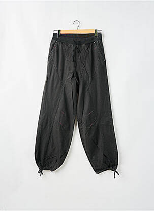 Pantalon drept țesătură poplin mărime normală negru HARDCORE SESSION femeie