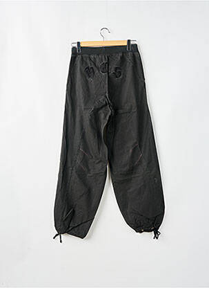 Pantalon drept țesătură poplin mărime normală negru HARDCORE SESSION femeie