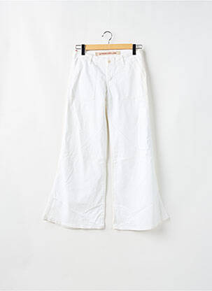 Pantalon larg alb LA BRIGADA INTERNACIONAL femeie