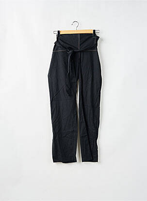 Pantalon drept țesătură poplin mărime normală negru LADY SOUL femeie