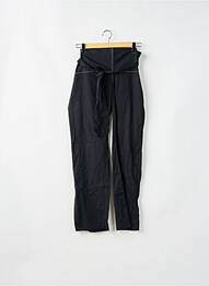 Pantalon drept țesătură poplin mărime normală negru LADY SOUL femme
