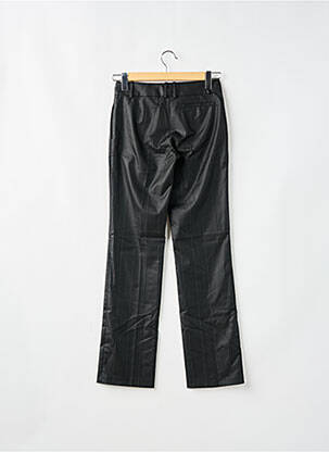 Pantalon drept țesătură poplin mărime normală negru LOLA femeie