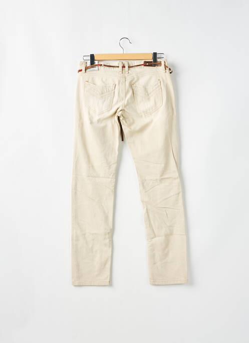 Blugi cu croială slim bej FREEMAN T.PORTER femeie