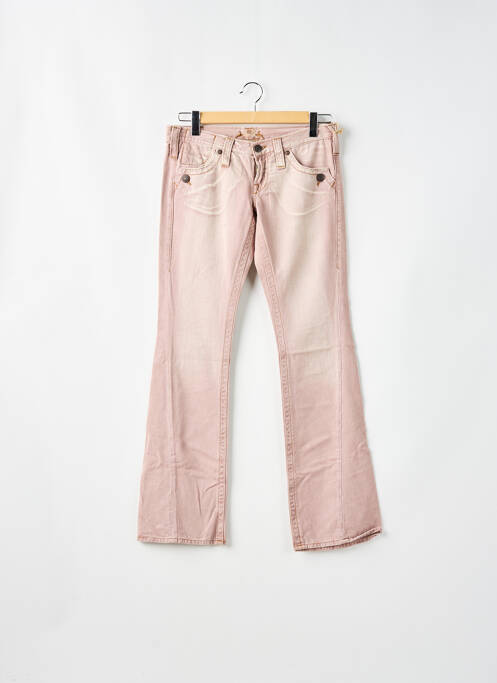 Blugi cu croială dreaptă roz FREEMAN T.PORTER femeie