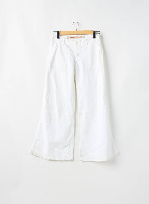 Pantalon larg alb LA BRIGADA INTERNACIONAL femeie