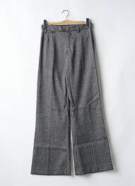 Pantalon evazat închidere cu fermoar sub clapetă cu cârlig gri MISS SIXTY femme