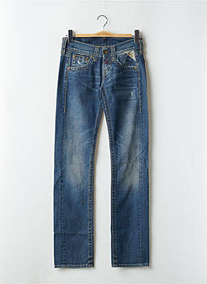 Blugi cu croială dreaptă albastru REPLAY femeie