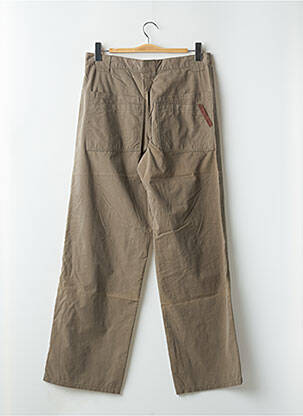 Pantalon drept țesătură poplin mărime normală verde RWD femeie