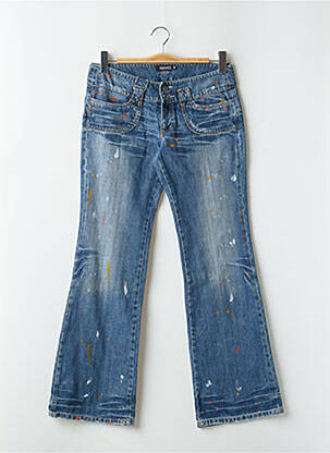 Blugi bootcut elasticitate talie joasă albastru RWD femeie
