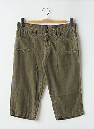 Pantalon trei sferturi talie joasă talie joasă verde RWD femeie