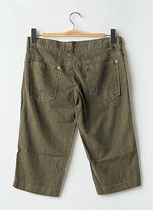 Pantalon trei sferturi talie joasă talie joasă verde RWD femeie