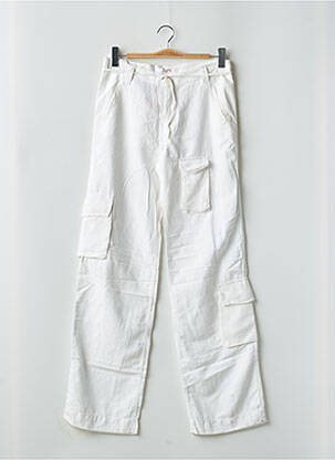 Pantalon cargo alb SCHOOL RAG femeie