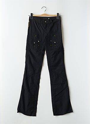 Pantalon slim talie joasă talie joasă negru SCHOOL RAG femeie
