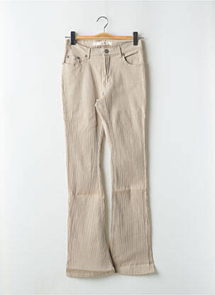 Pantalon evazat bej SCHOOL RAG femeie